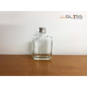 BAN 85 ML. (Cover Silver) - Transparent Glass Bottle, Cover Silver